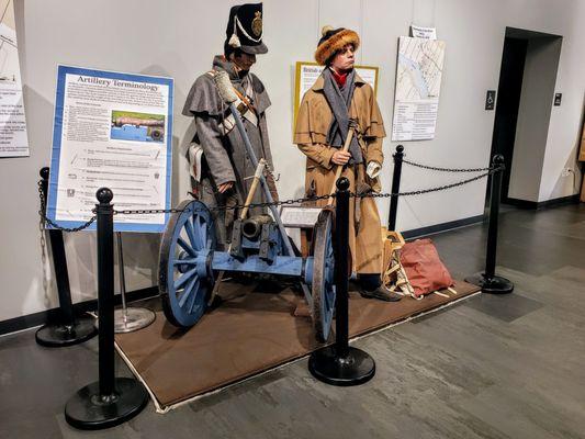 Display in Visitor Center at River Raisin National Battlefield Park