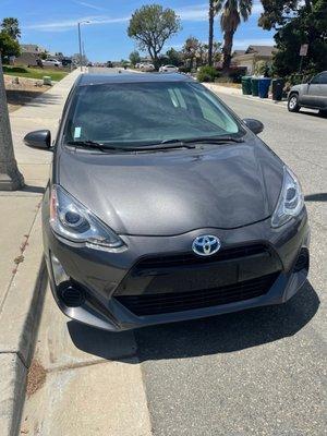 Front of Toyota Prius C