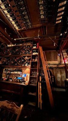 Inside the wine cellar