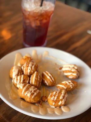 Corn nuggets appetizer