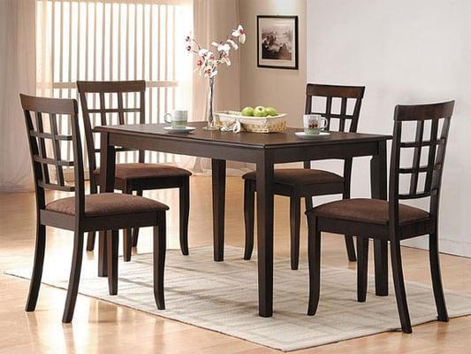 Acme Cardiff 5 Piece Dining Set - Espresso Finish