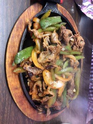 Steak fajitas