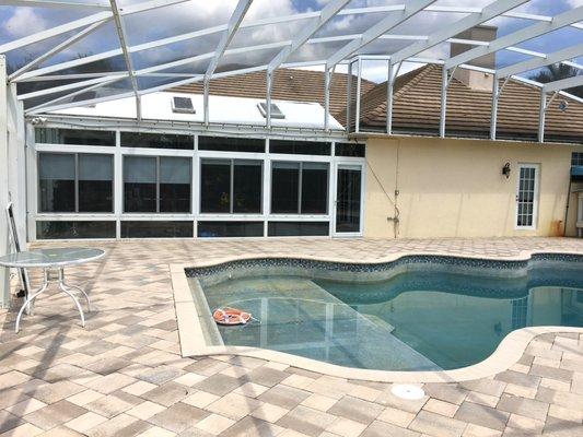 Roof Cleaning and back patio pressure washing.