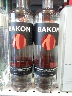 Vodka steeped in bacon!