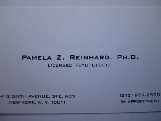 Pamela Z. Reinhard, Ph.D.