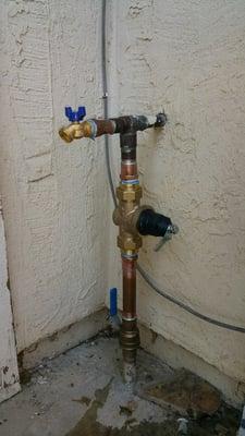 This is a main water valve replacement also installed new pressure reducing valve