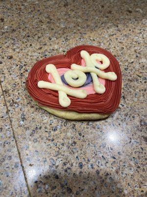 The big Valentine's Day cookies