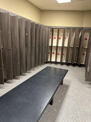 Inside. Locker room. The cleaning staff clean inside the lockers. I've never seen any other gym do this.