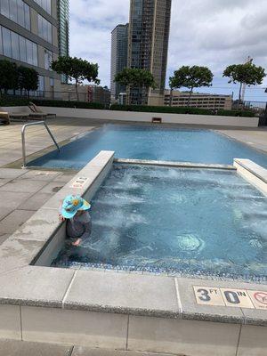 Jacuzzi all to ourselves today :-)