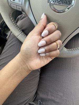 Ombré Almond Shaped French Tips