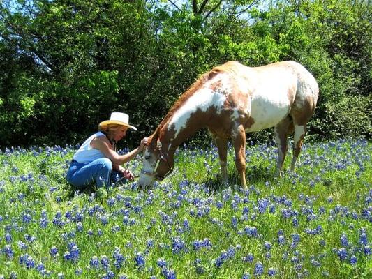 We love the bluebonnets all over Texas this time of year.