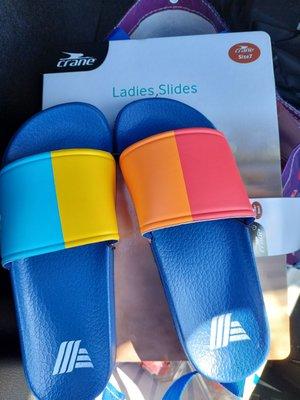 $5.99 for slides. Cute Aldi colors