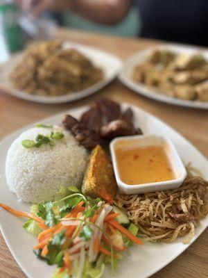 Pork chop rice plate