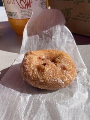 Glazed apple cider donut