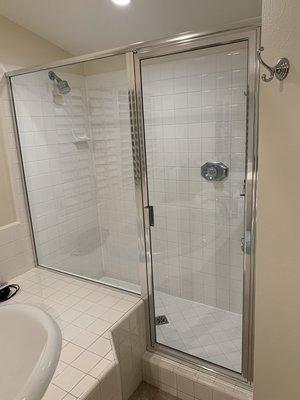 New framed shower enclosure