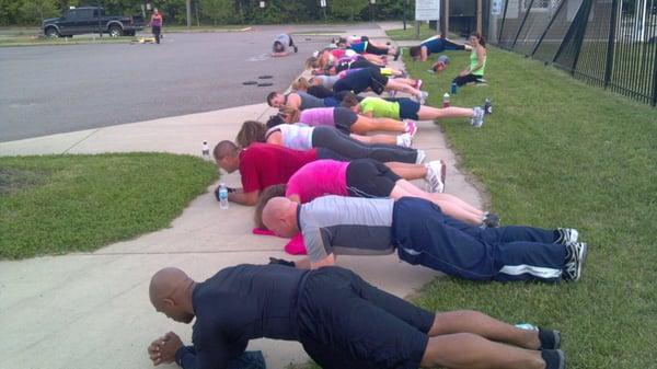 boot camp/plank