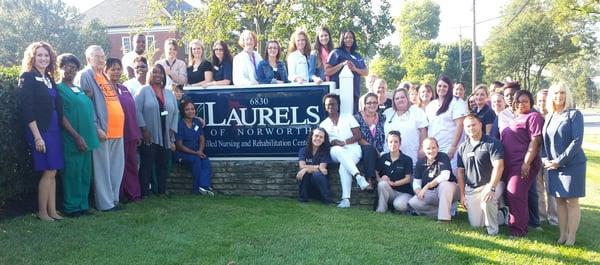 The Laurels of Norworth Celebrating their Deficiency Free Survey by the Ohio Department of Health 2015!