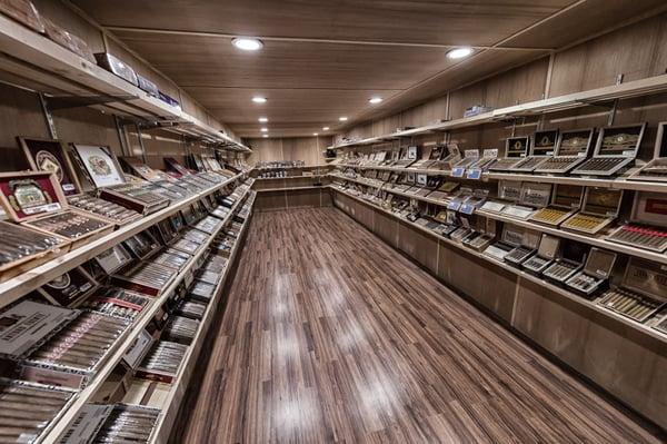 Large walk-in humidor.