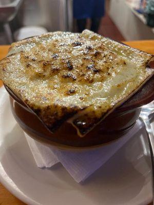 Homemade French Onion Soup, broth is made from scratch!