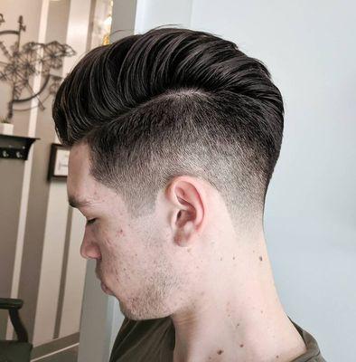 Pompadour fade