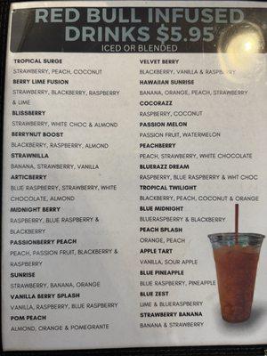 Red Bull Infused Drinks