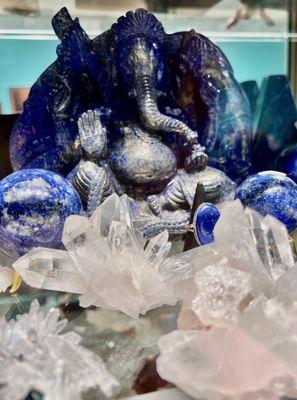 Lapis Ganesha. Arkansas Quartz