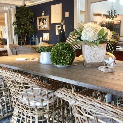 Some coastal dining options from our showroom.