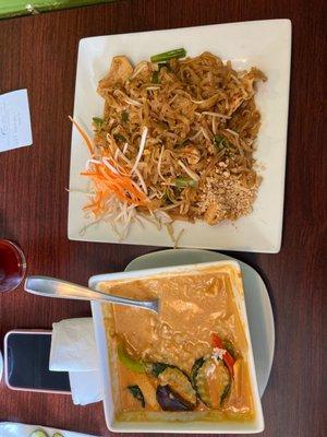 Paid Thai and red curry