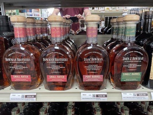 Get some delicious Virginia Bourbon while it's still here!!