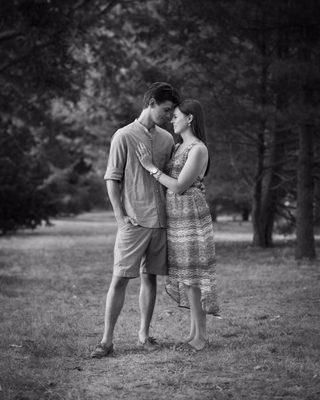 Engagement photo of Lauryn and Joe of Waltham.