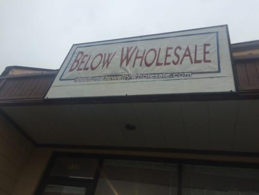 Name at the front of the store.