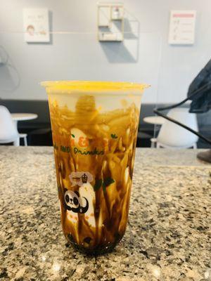 tiger milk tea, brown sugar milk tea