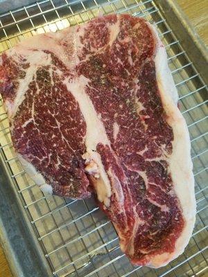 So much marbling! This porterhouse was tasty.