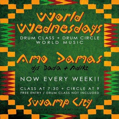 Wednesday drum class 8pm!