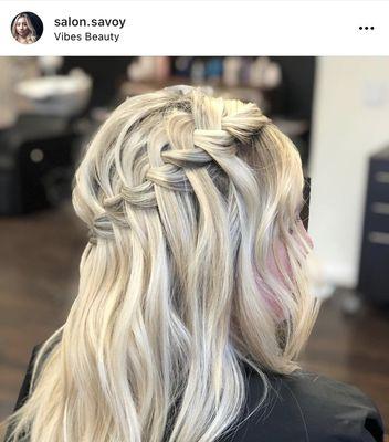 Waterfall braid by Danielle