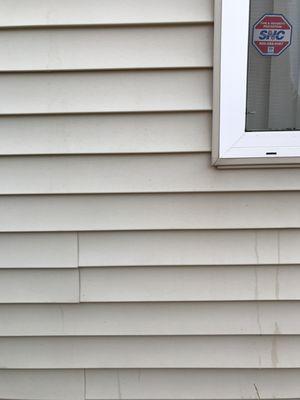 Vinyl Siding after our Soft Wash Process