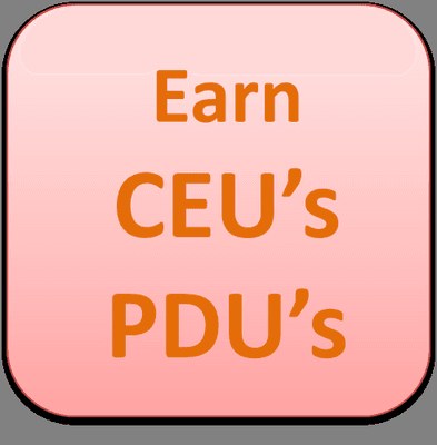 Earn CEUs and PDUs