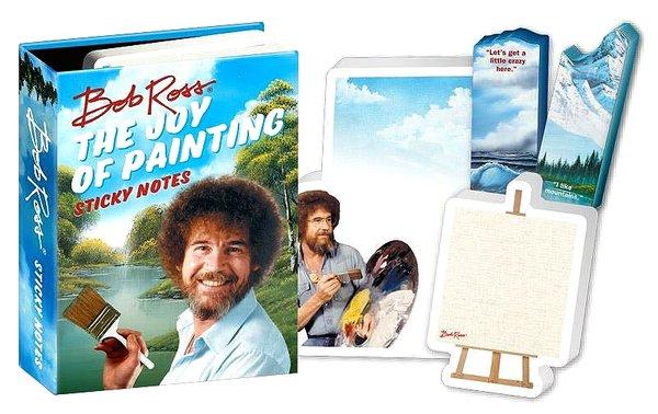 Bob Ross sticky notes.....no desk is complete without it