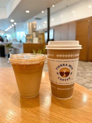 Café Cubano (iced) and Mexicano Mocha