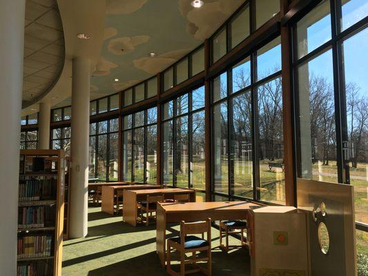 Desks in the Children's Library