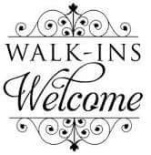 We Walk Ins! We'll get to you as soon as we can. Call ahead if possible,to assure s (No Wait) time!