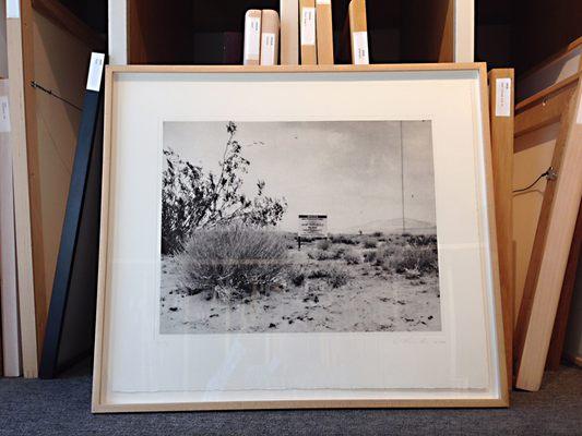 Ed Ruscha photogravure at Crown Point Press