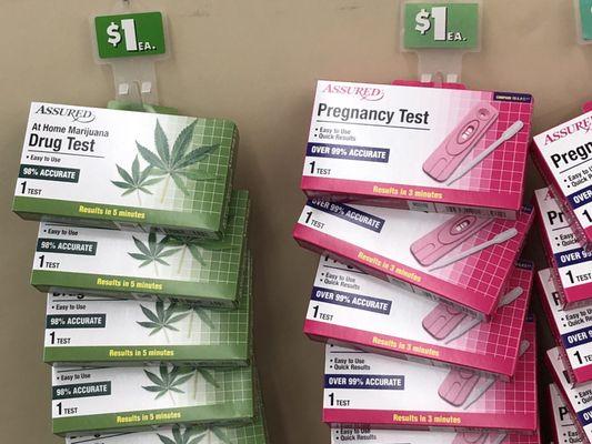 7/18/18. Wednesday morning. Drug Test. Pregnancy Test. Your choice! A dollar each!!