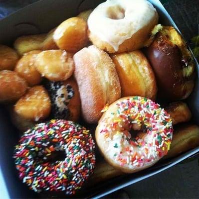 Yummy donuts! For breakfast hit the spot! :)