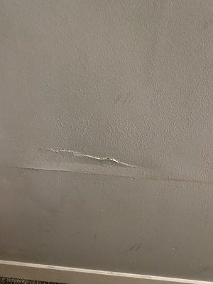 Wall is damage