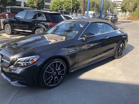 2019 c300 convertible with 80 miles on it!!