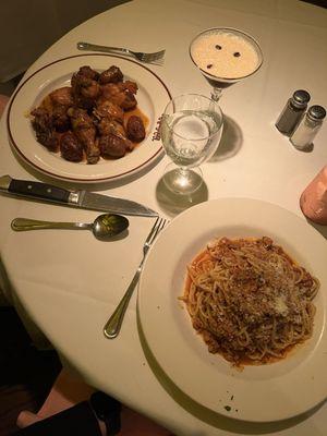 Spaghetti Bolognese Pollo Alla Scarpariello