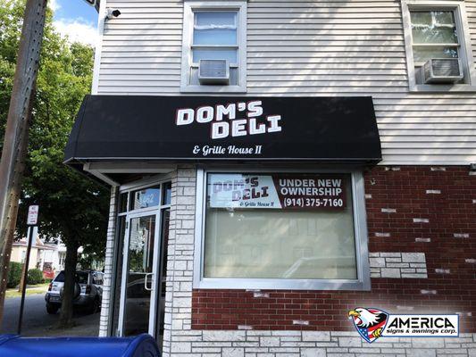 Dom's Deli Awning Yonkers NY