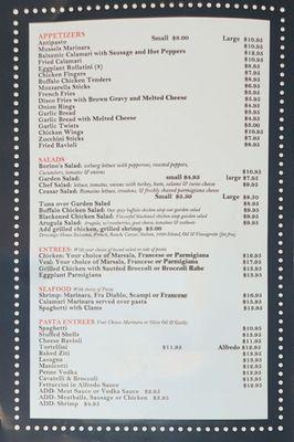 Menu 1/3