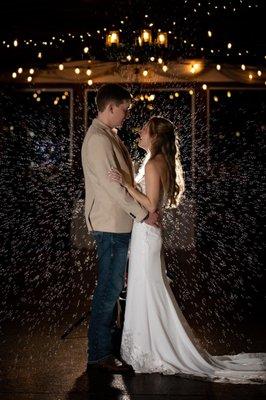 A magical night for this bride and groom!